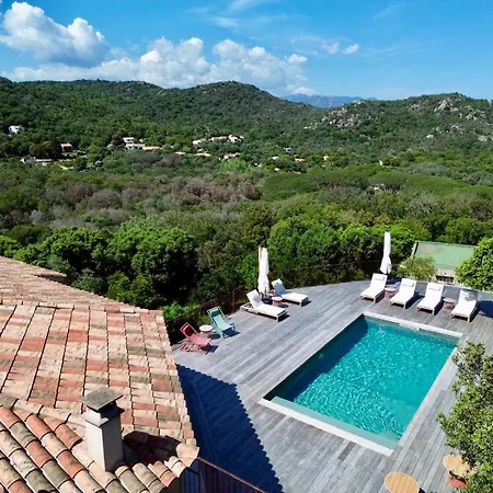 Giuliaca 6 Chambres-6 Sdb, Piscine Chauffée, Calme, Vue Spectaculaire Porto Vecchio